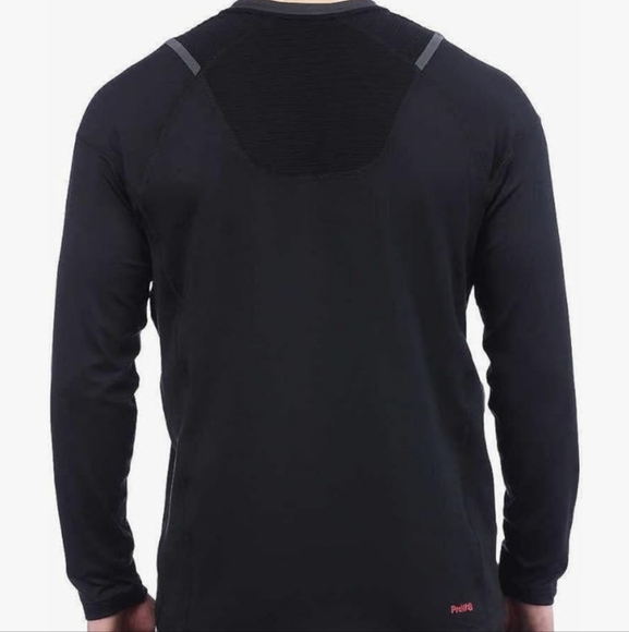 Spyder Men's Athletic Techwear Long Sleeve Black Microfleece Shirt Size Large - Picture 11 of 11